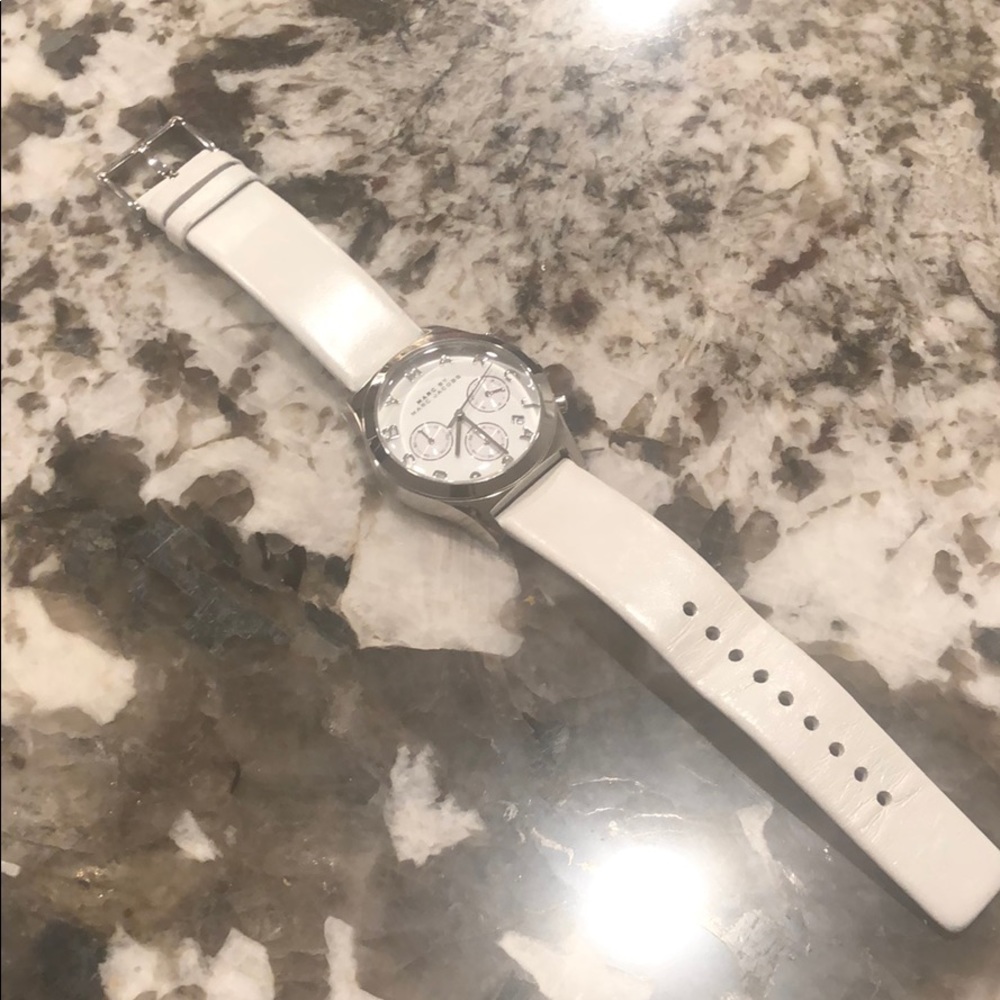 Marc by Marc Jacobs White Leather Watch